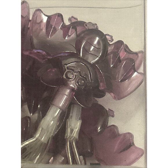 Halloween 10 Led Purple Bat String Lights Black Wire 6 Feet Battery Operated New - Picture 12 of 16